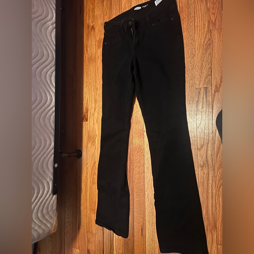 black old navy flare jeans
